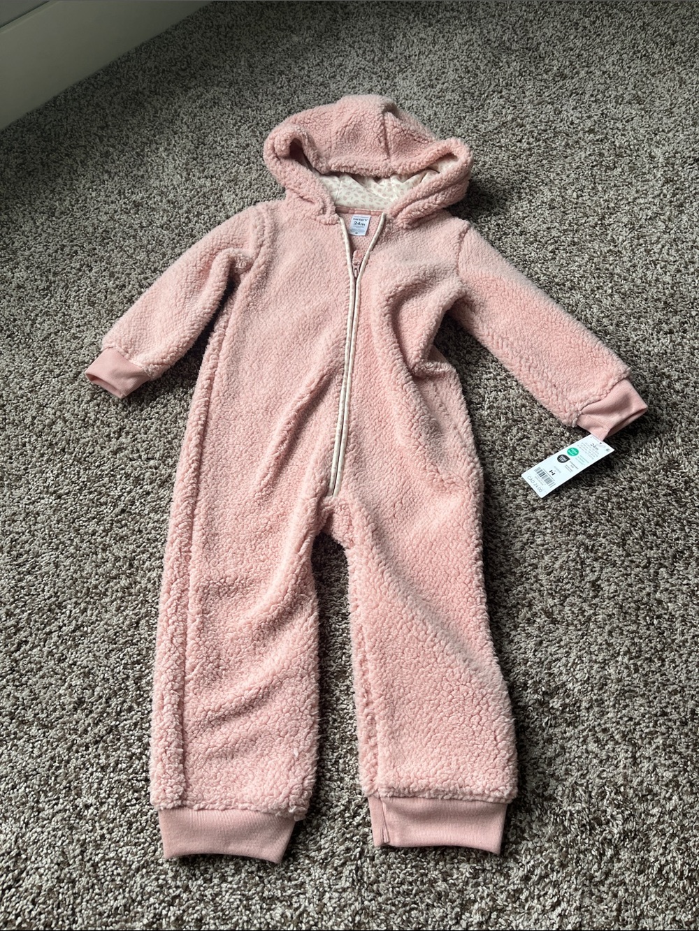 Carter’s Baby Girl Winter Fleece Onesie 24 Months